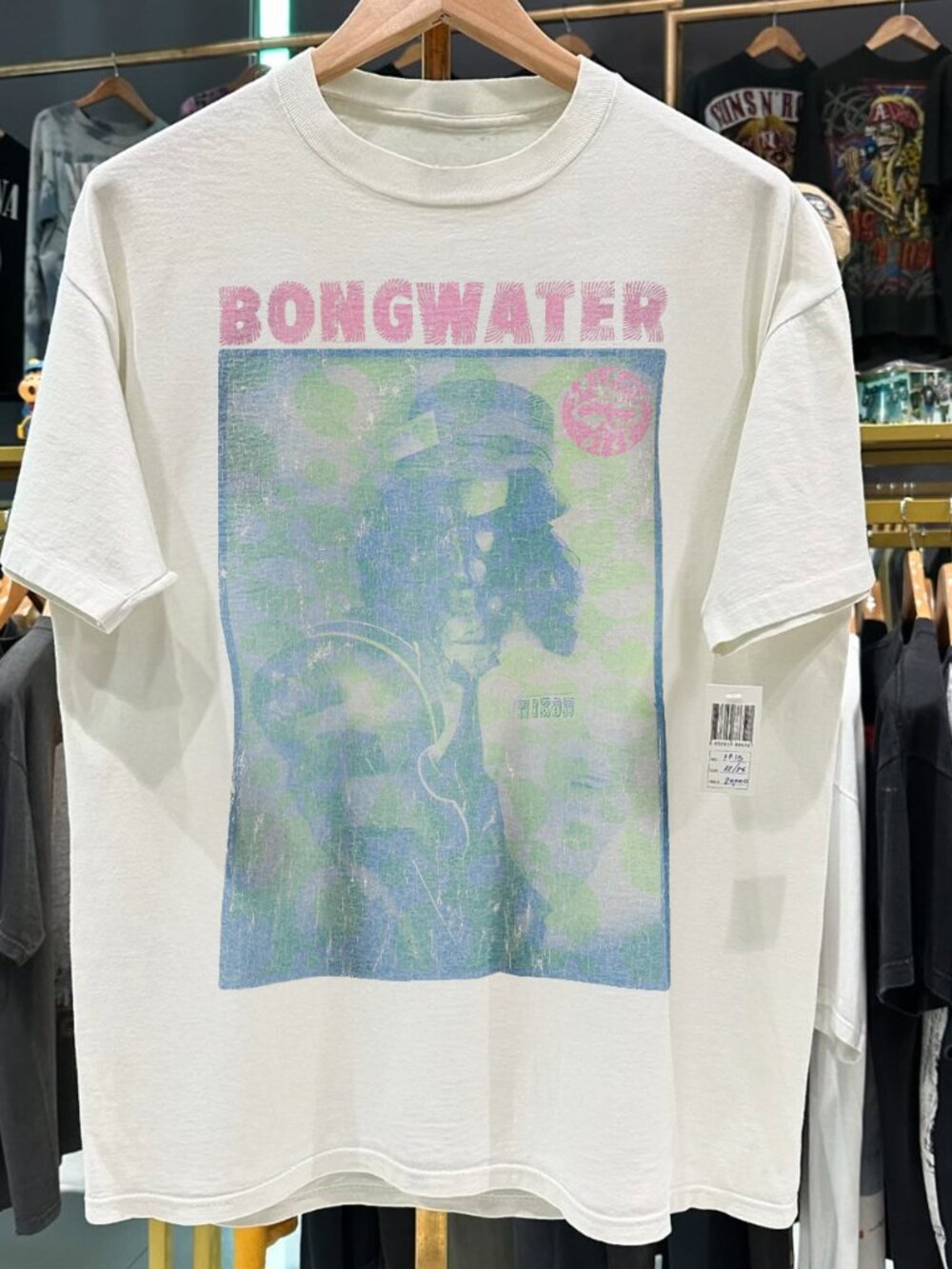 1988 Bongwater Double Bummer Tannis Root Grail  White T-Shirt